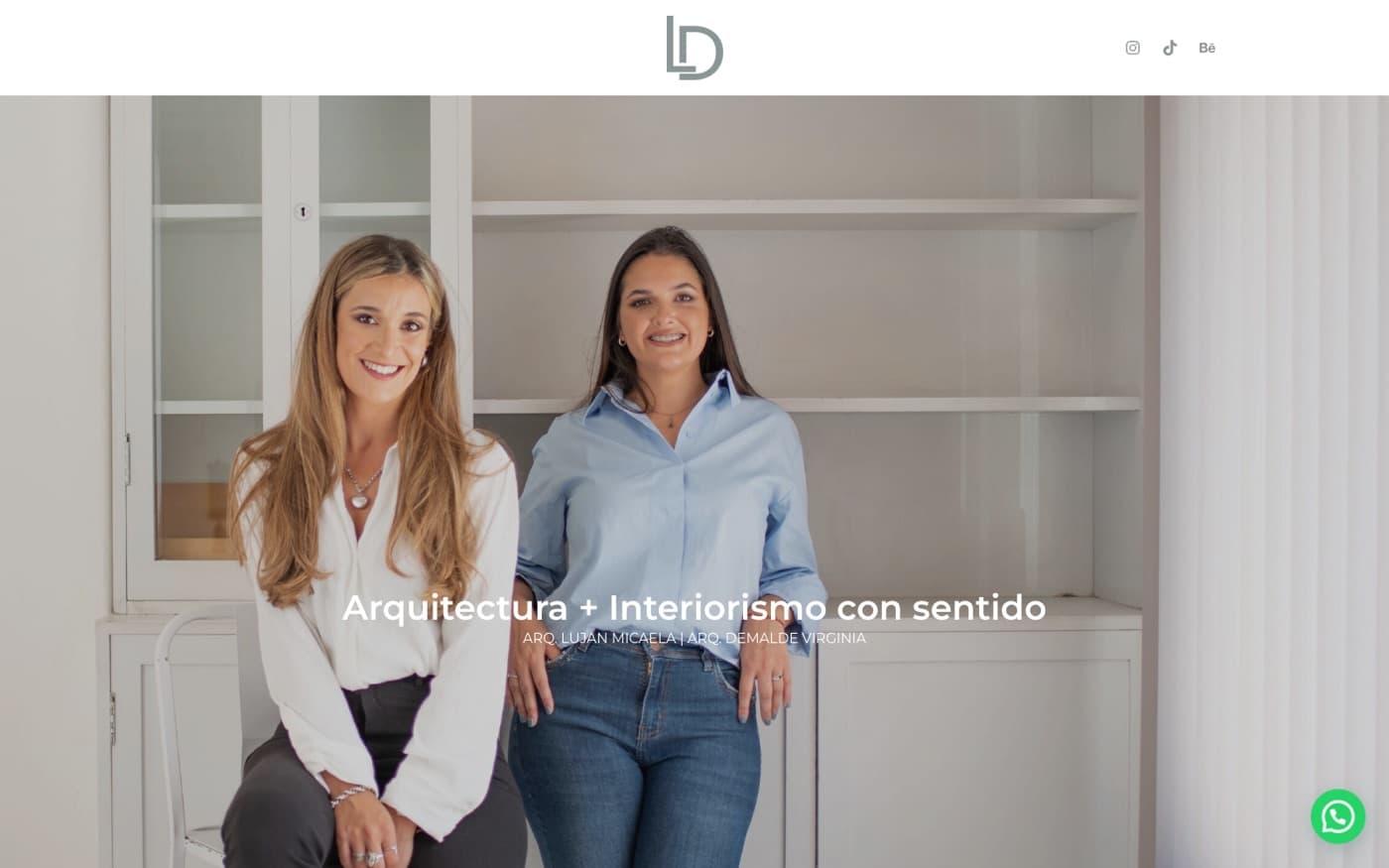 Sitio web de LD Arquitectas