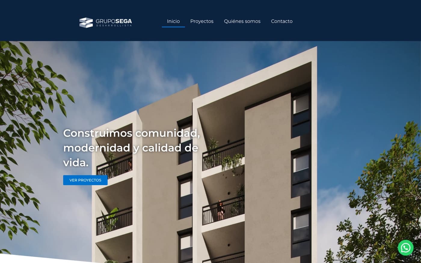 Sitio web de Grupo Sega